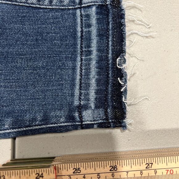 Ayr Jeans Women‎ 26 The Riser Medium Wash High Rise Skinny Jeans Raw Hem - Picture 9 of 14